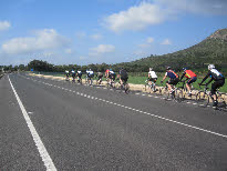 Group ride in Majorca