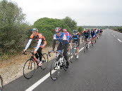 Group ride in Majorca