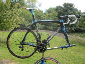 Cleaned bike in stand