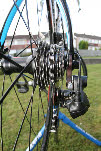 Clean drive chain ready for checking
